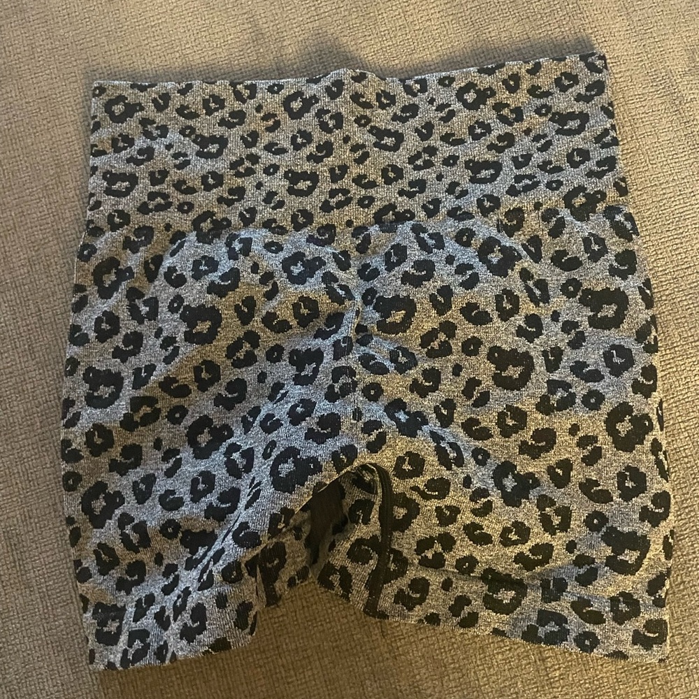Leopard Print Workout Shorts